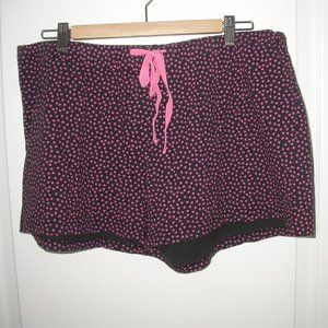 Pink and Black Polka Dot Shorts